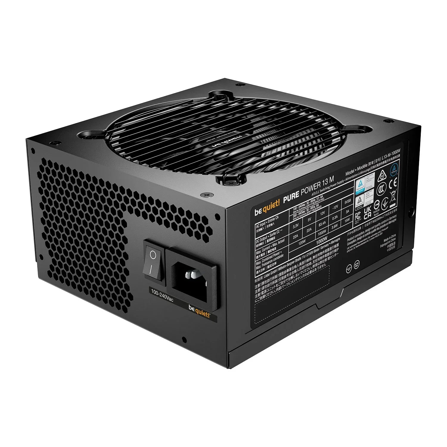 1000W Be Quiet! Pure Power 13 M ATX 3.1 Gold PSU