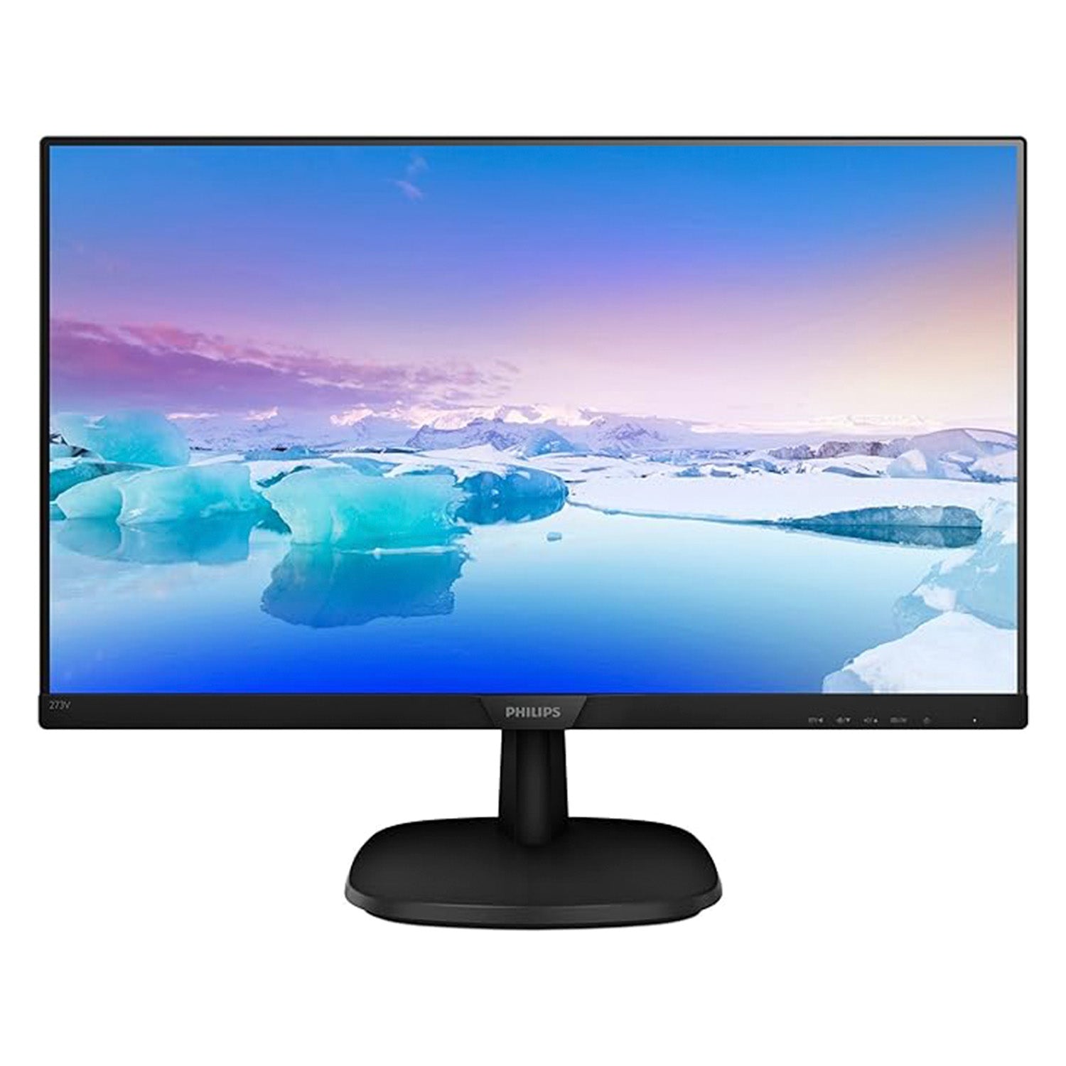 Philips V-Line 27 Full HD 1920 x 1080 Monitor 75Hz Refresh Rate Built-in Speakers Flicker-Free Low Blue Light Frameless Anti-Glare Backlit LED IPS Monitor VESA Mount VGA HDMI DisplayPort(273V7QJAB )