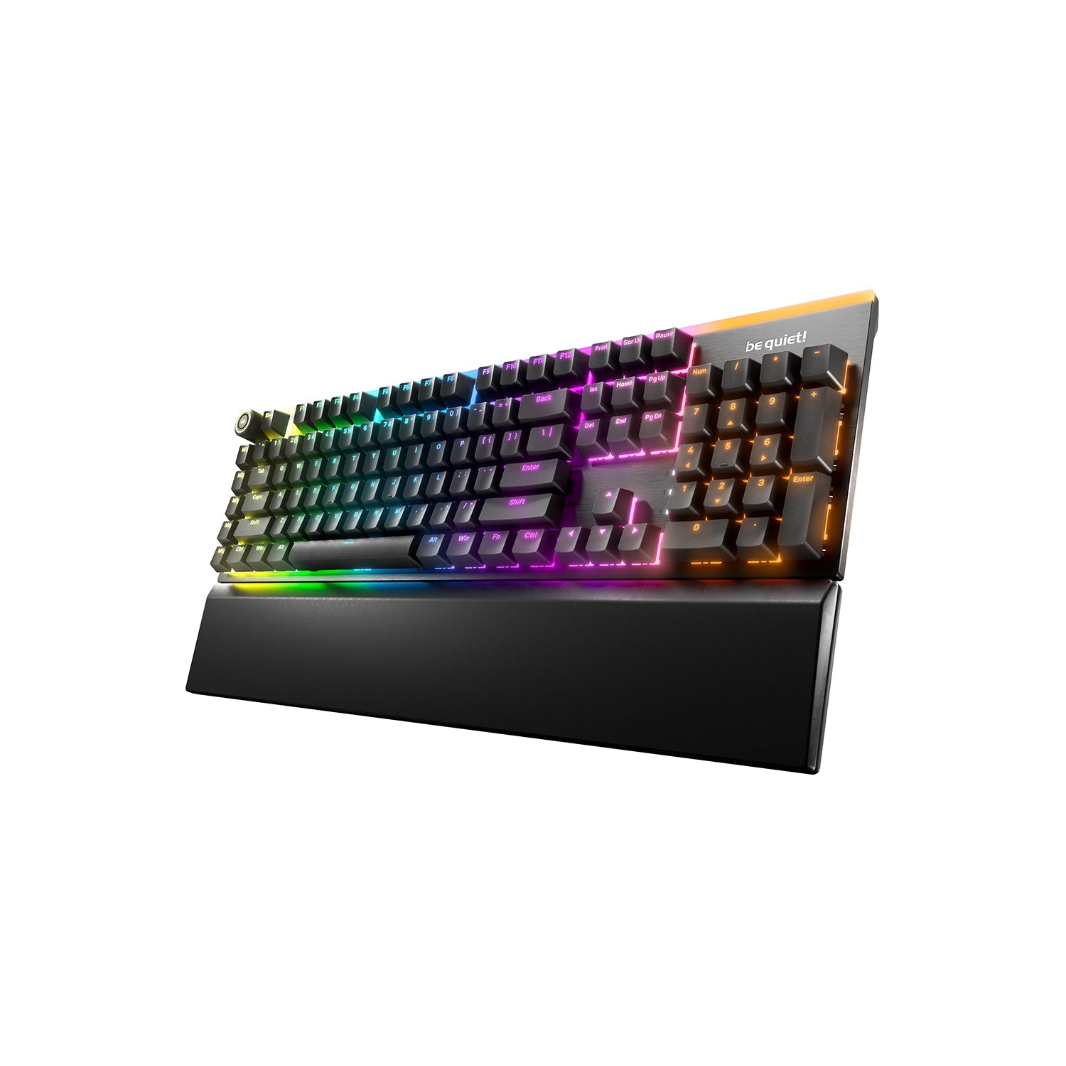 be quiet! Light Mount (Silent Linear US) Mechanical Keyboard - Triple-layered dampening With Hot-swappable Lubricated Silent Switches - BT003US
