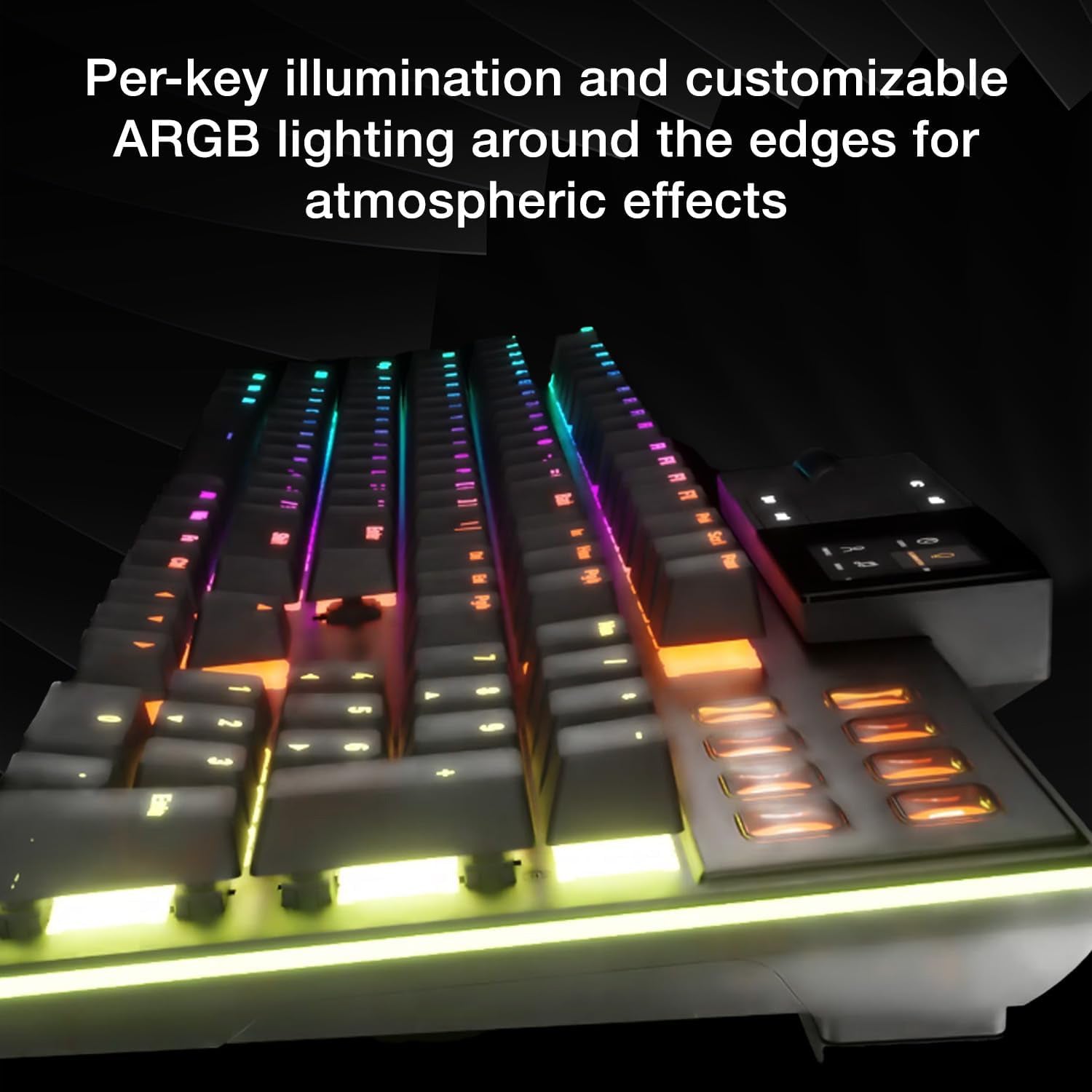 be quiet! Dark Mount (Silent Linear US) Mechanical Keyboard - Durable and ergonomic With Hot-swappable Numpad and Media Dock - BT001US