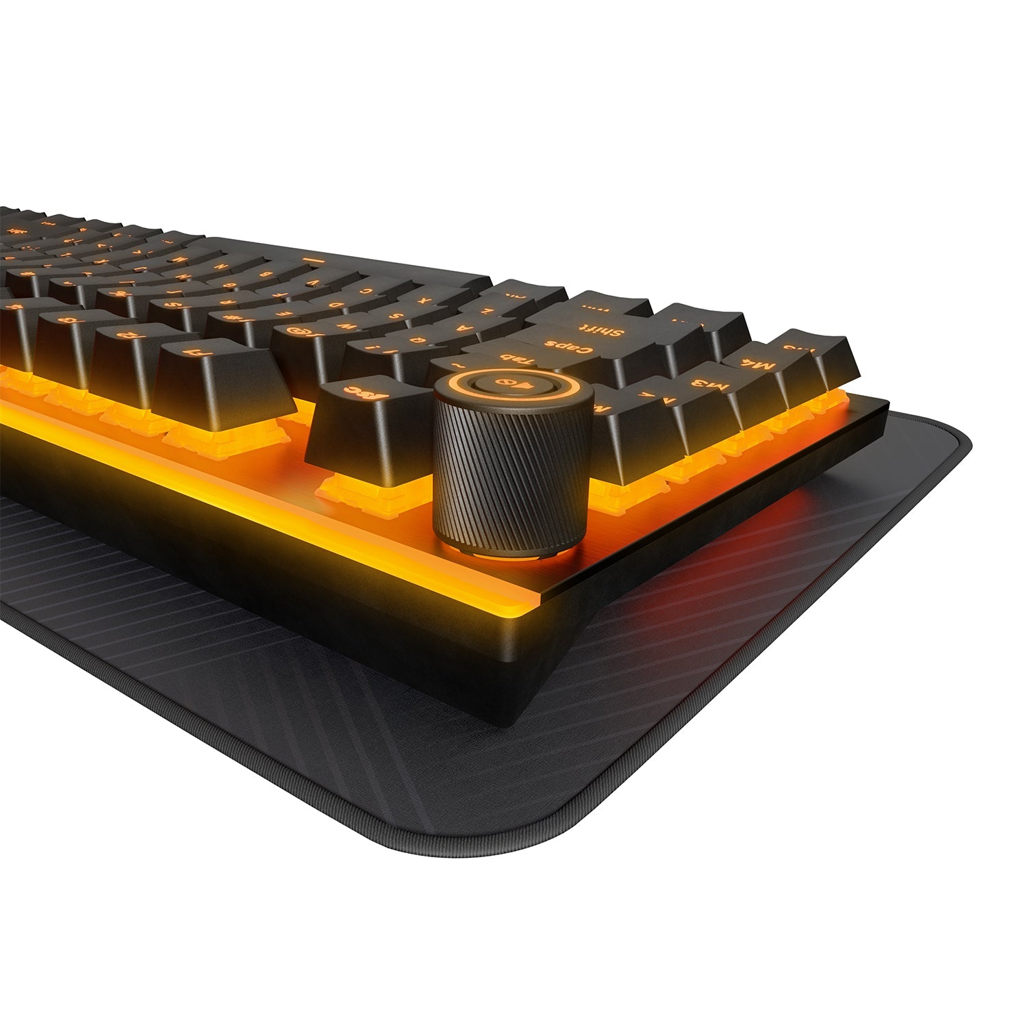 be quiet! Light Mount (Silent Tactile. US) Mechanical Keyboard - Hot-Swappable Lubricated Silent Switches | 3D Media Wheel |  Quality PBT Double-Shot Keycaps - BT004US
