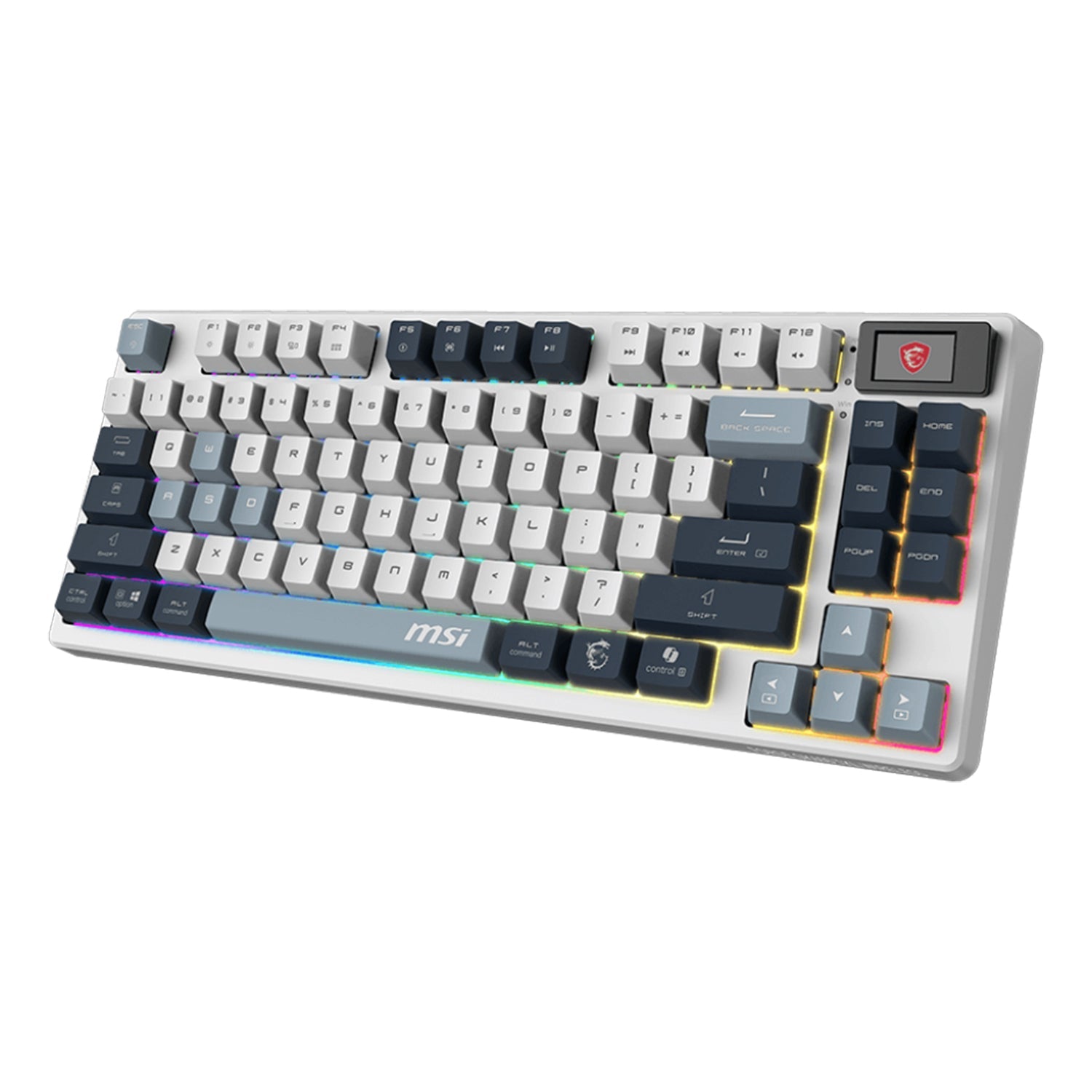MSI FORGE GK600 TKL Wireless Sky Gaming Gear keyboard - Hot-Swappable Design with Mechanical Linear Switches (FORGEGK600B)