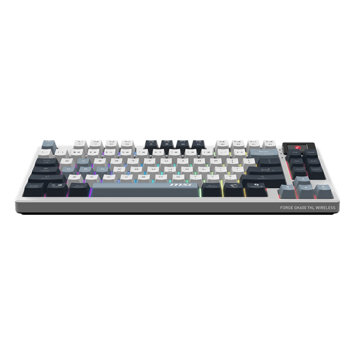 MSI FORGE GK600 TKL Wireless Sky Gaming Gear keyboard - Hot-Swappable Design with Mechanical Linear Switches (FORGEGK600B)