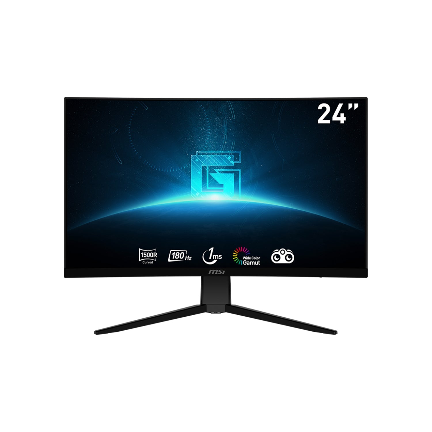 MSI G2422C 24-Inch FHD (1920 x 1080) Curved Screen Gaming Monitor - 180Hz Refresh Rate. Anti-Flicker Technology With FreeSync Premium. HDMI / Display Port