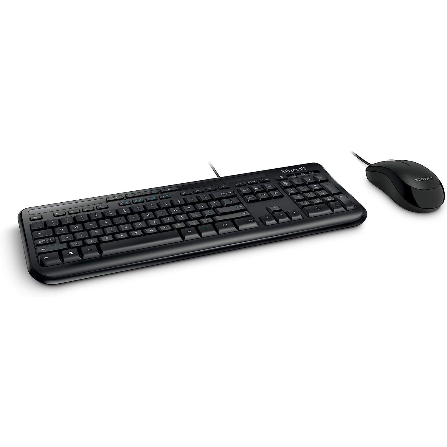 Microsoft Wired Desktop 600 Keyboard & Mouse combo - USB Cable - Optical Mouse - Compatible with Desktop Computer - PC. Windows (3J2-00022)