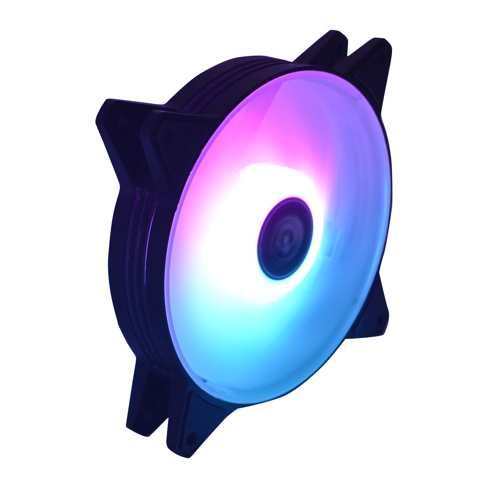 Hajaan 120 mm 3-Pack Computer case Fan.High Airflow RGB Effect Case Fan for PC Cooling with Remote Controller. Remote Control RGB LED FAN