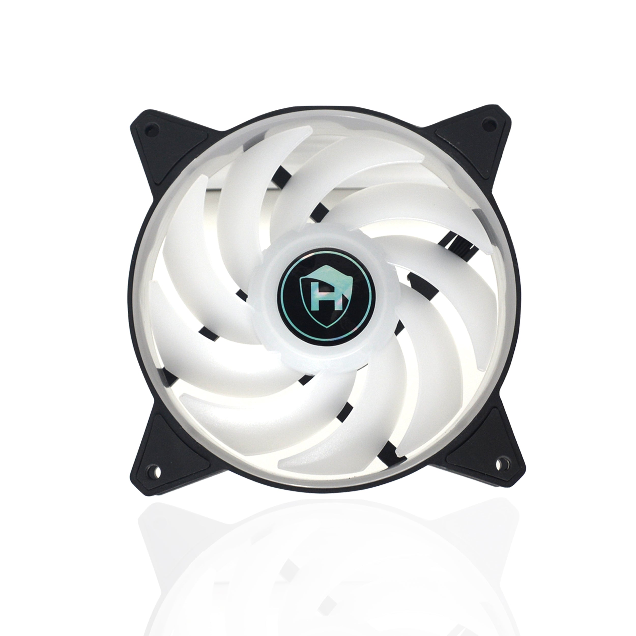 Hajaan 120 mm 3-Pack Computer case Fan.High Airflow RGB Effect Case Fan for PC Cooling with Remote Controller. Remote Control RGB LED FAN