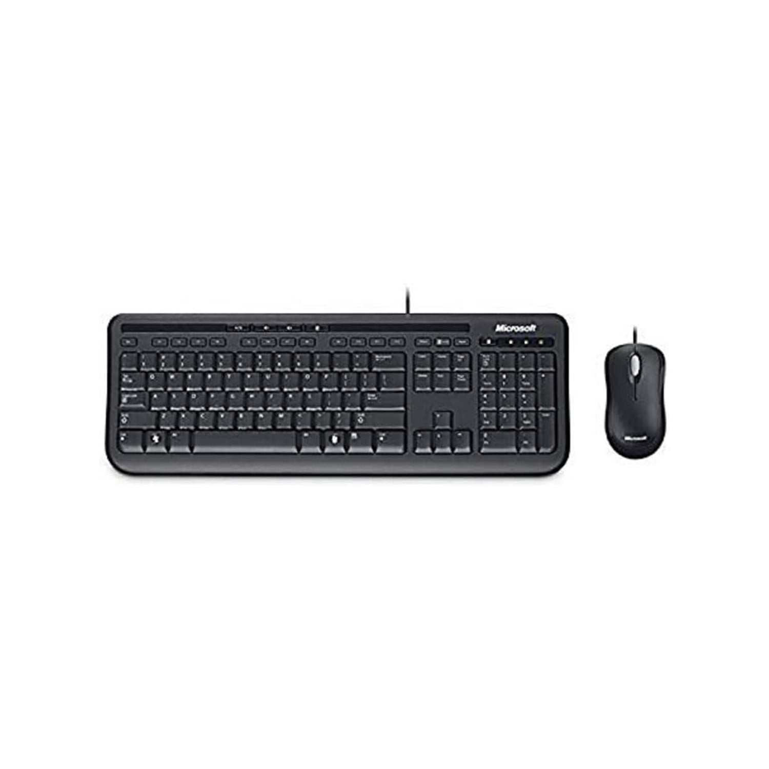 Microsoft Wired Desktop 600 Keyboard & Mouse combo - USB Cable - Optical Mouse - Compatible with Desktop Computer - PC. Windows (3J2-00022)