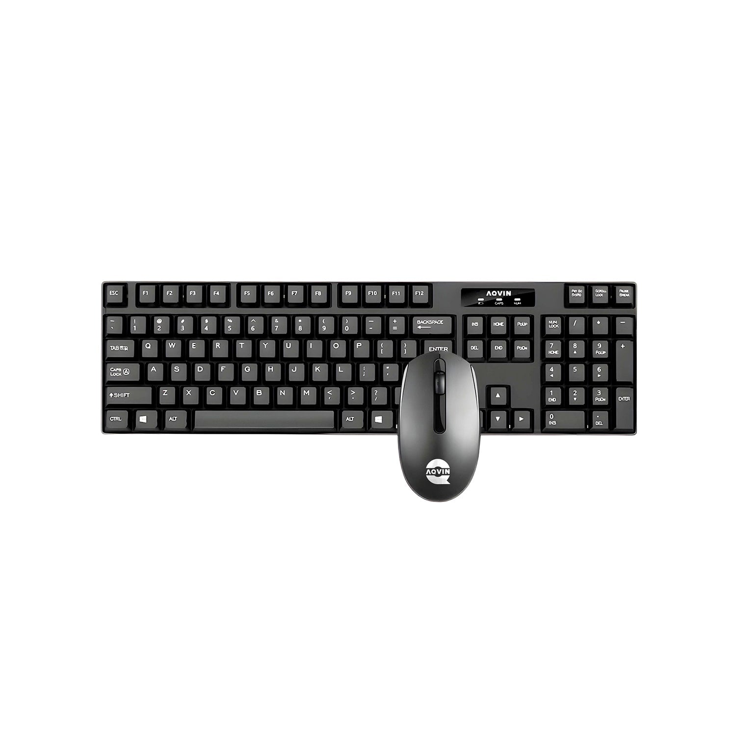 AQVIN QC220-W Wireless Keyboard and Mouse Combo for Windows - Ergonomic Design. 2.4GHz Wireless. USB 2.0 Interface. Compatible with PC & Laptop