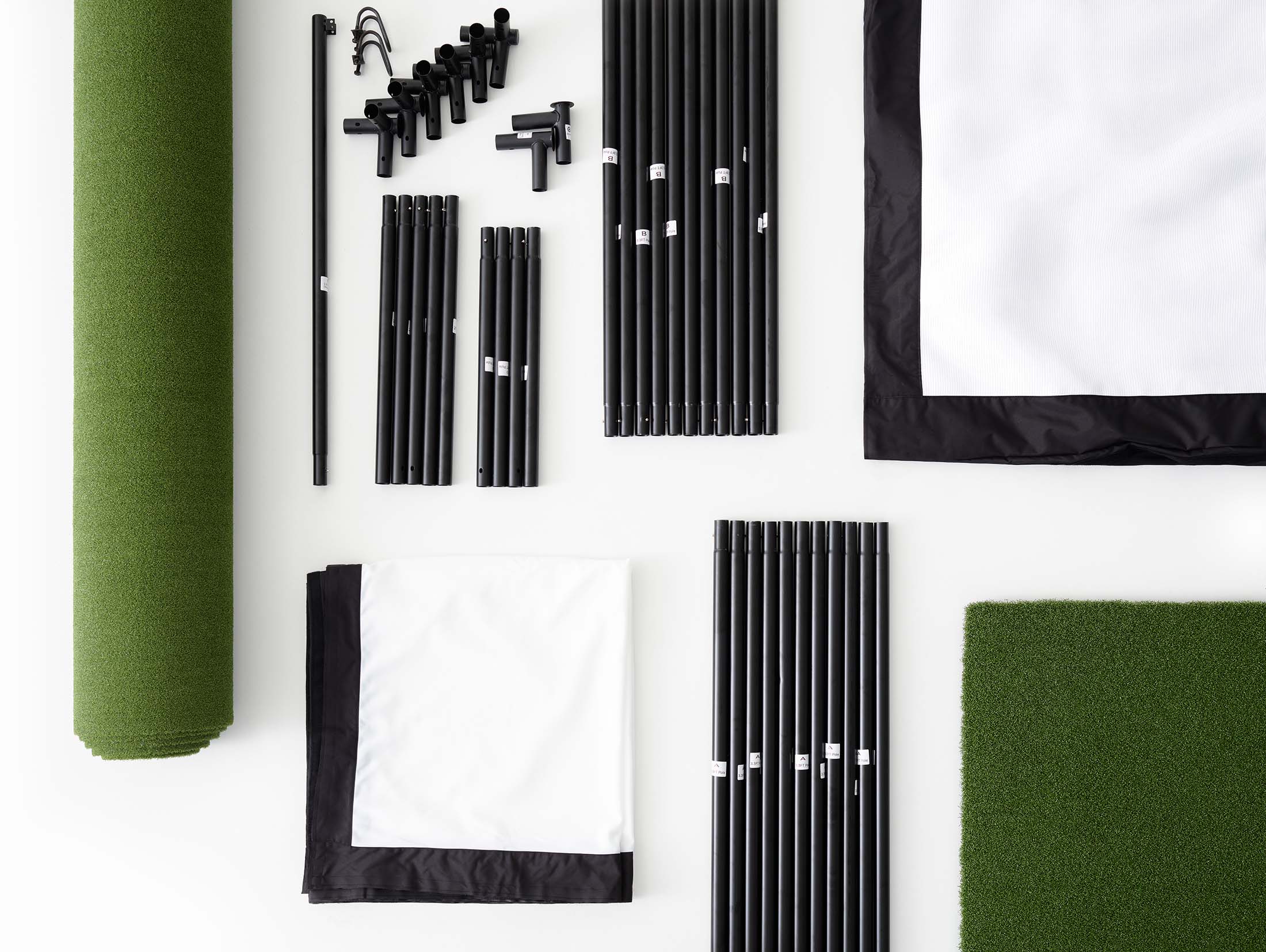 SkyTrak+ with PlayBetter SimStudio™ COMPLETE Package | Golf Simulator Studio with Impact Screen. Enclosure. Side Barriers. Hitting/Putting Mats. Projector & Protective Case